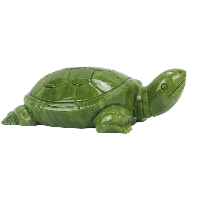 Aquarium Fish Types - Jade Natural/escultura de tortuga/decoración del hogar/adornos