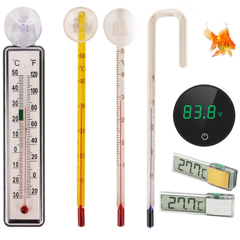 Aquarium Thermometer - Termómetro digital para acuario con ventosa,
