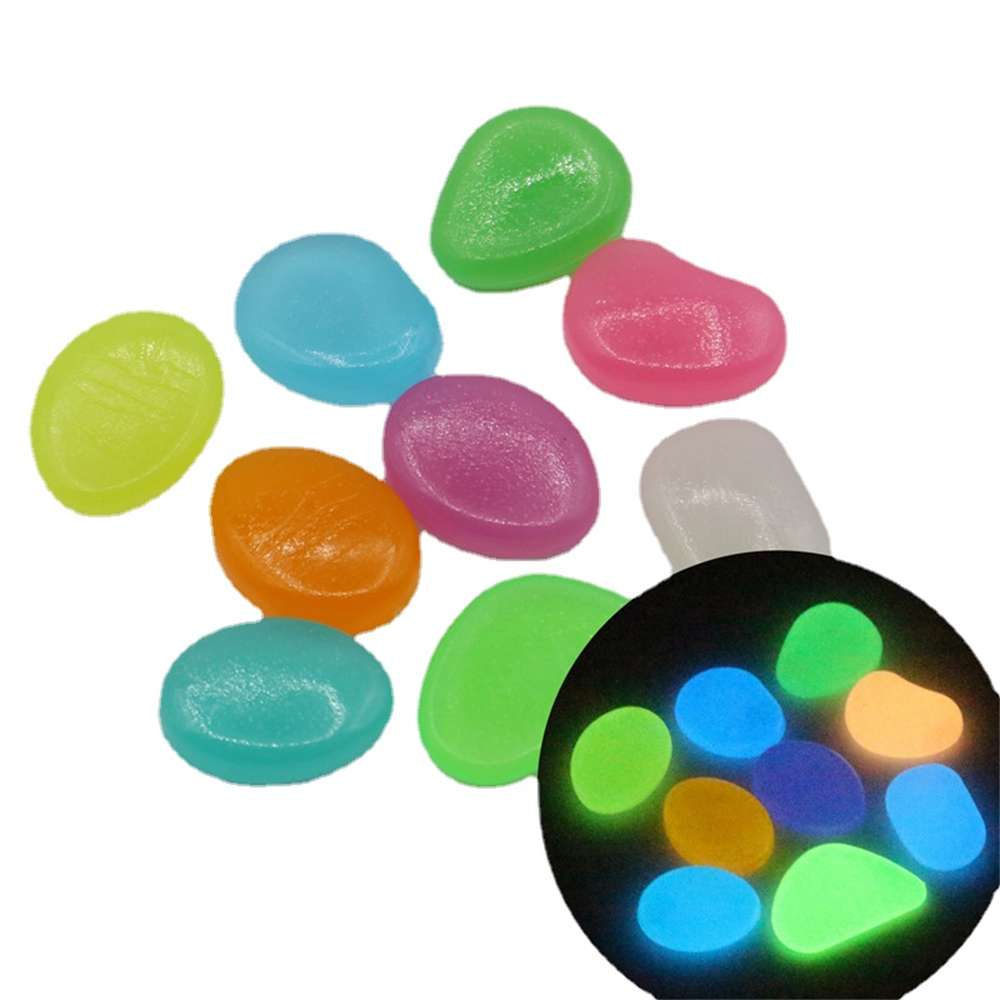 Aquarium Fish Glow In The Dark - 50 Uds. De piedra luminosa fluorescente,
