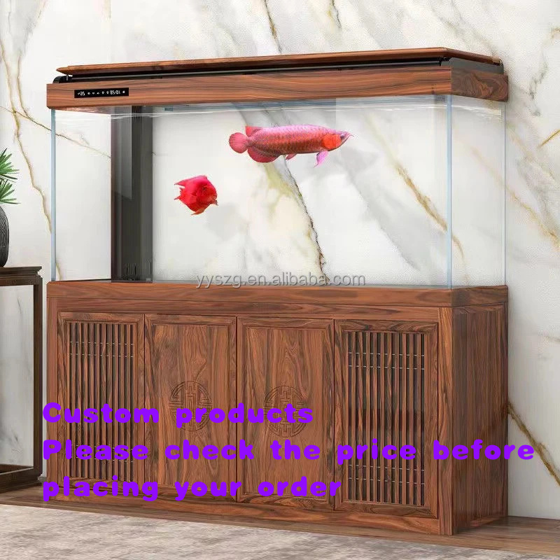 Aquarium Fish Live - Acuario de Pared Rectangular de Vidrio