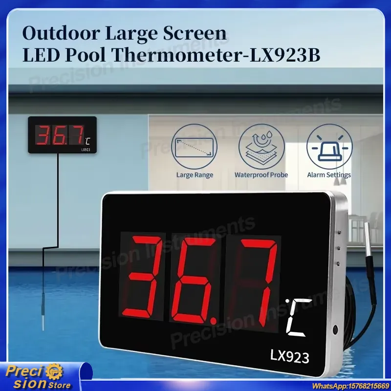 Aquarium Thermometer - Termómetro Digital para Piscina, Medidor de