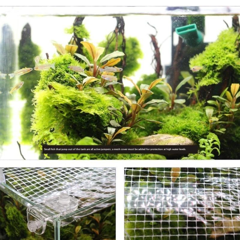 【BA】1 unidad de red antiescapa - Aquarium Fish Jump Guard reseña y precio
