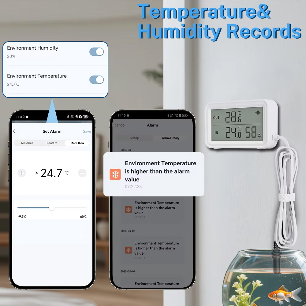 Sensor de Temperatura y Humeda - Aquarium Thermometer reseña y precio
