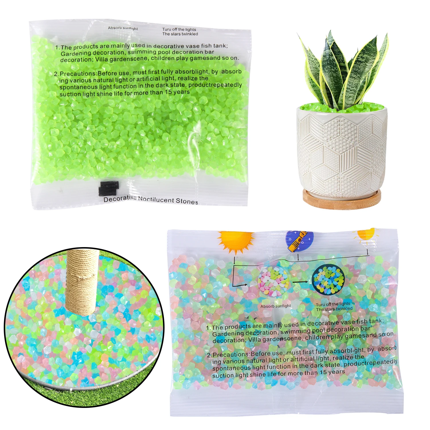 Arena Luminosa Decorativa de 5 - Aquarium Fish Glow In The Dark reseña y precio