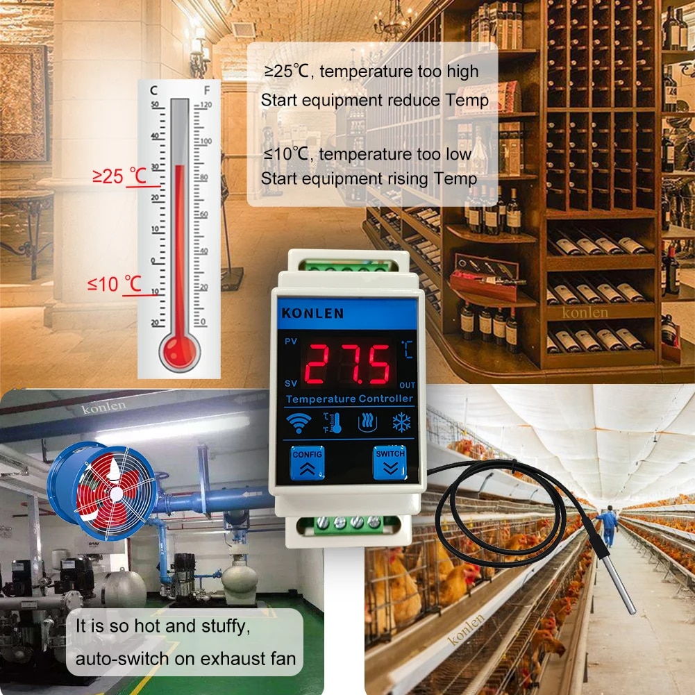 Tuya-Sensor de temperatura WIF - Aquarium Thermometer reseña y precio