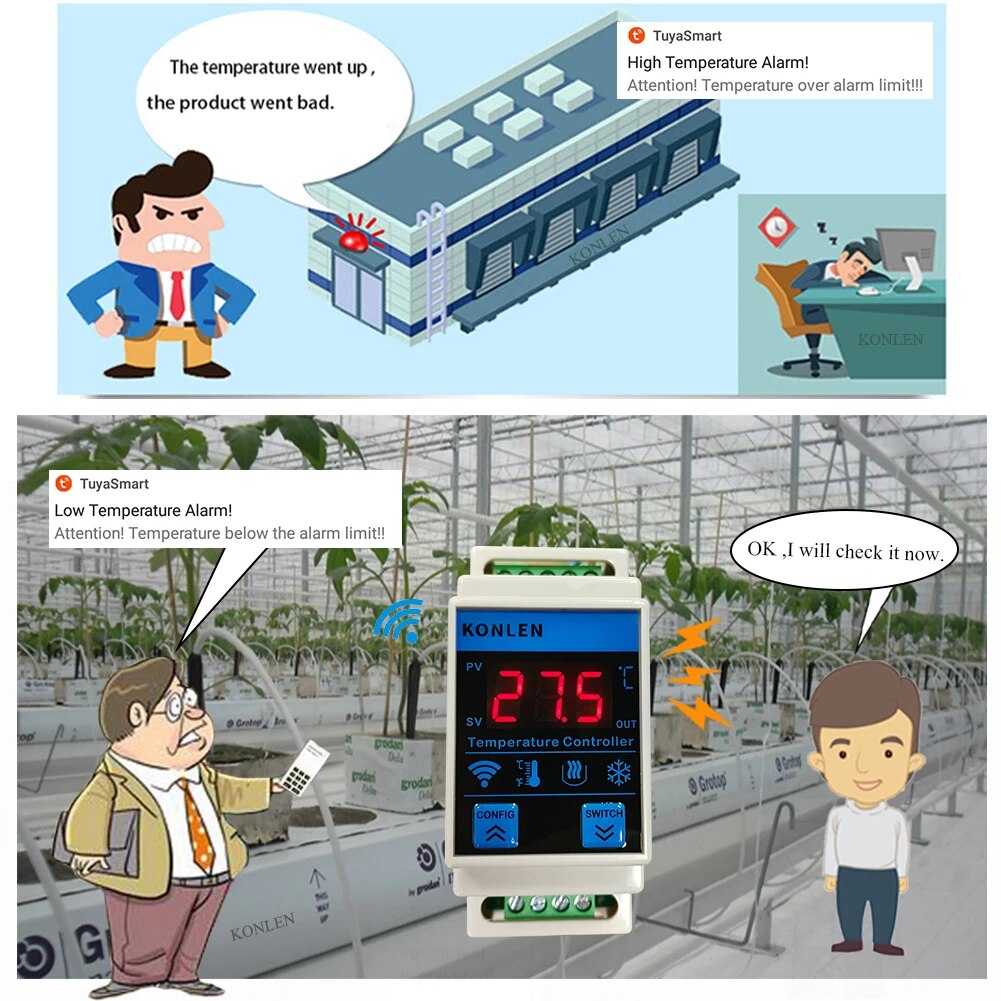 Tuya-Sensor de temperatura WIF - Aquarium Thermometer reseña y precio
