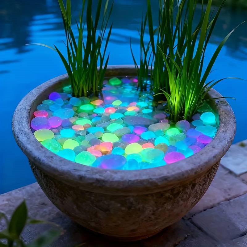 200 piezas de piedras brillant - Aquarium Fish Glow In The Dark reseña y precio