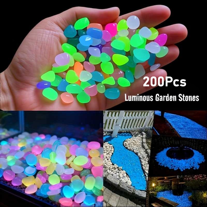 200 piezas de piedras brillant - Aquarium Fish Glow In The Dark reseña y precio