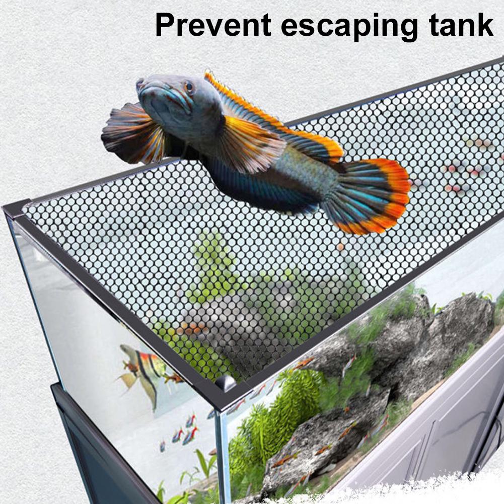 Cubierta magnética de malla pa - Aquarium Fish Jump Guard reseña y precio