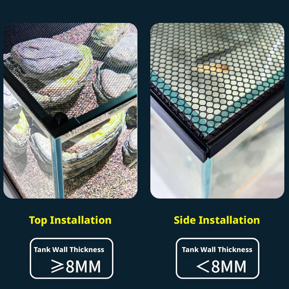 Cubierta magnética de malla pa - Aquarium Fish Jump Guard reseña y precio
