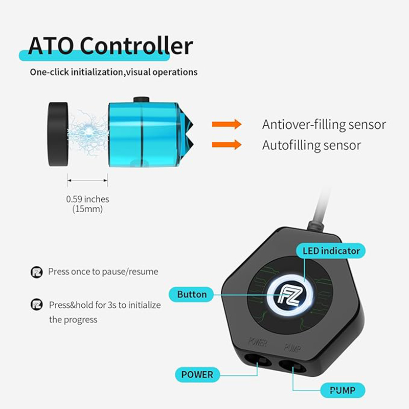 Fzone ATO580 sistema de recarg - Aquarium Auto Top Off reseña y precio