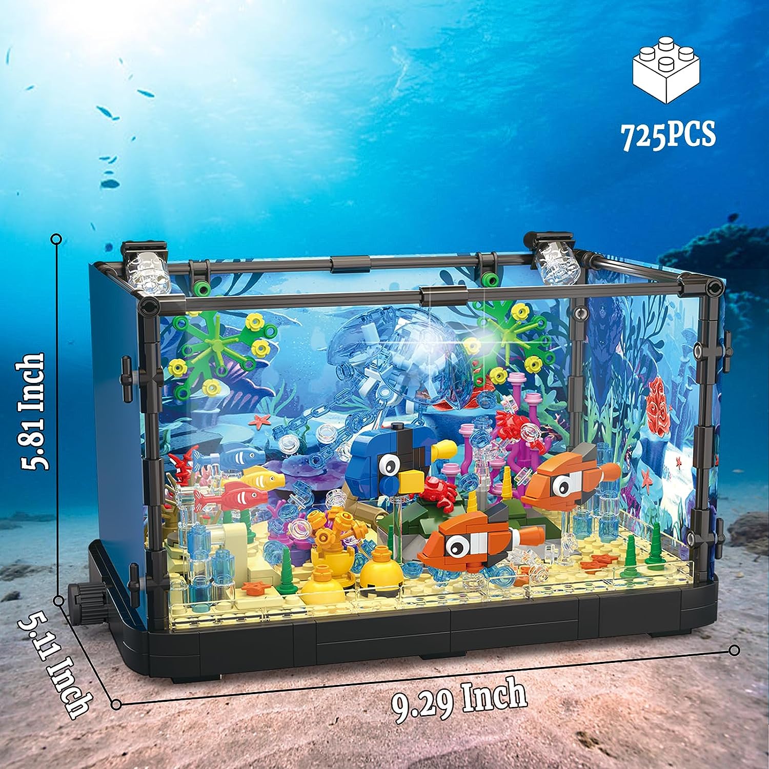 MOC-Juego de bloques de constr - Aquarium Fish Game reseña y precio