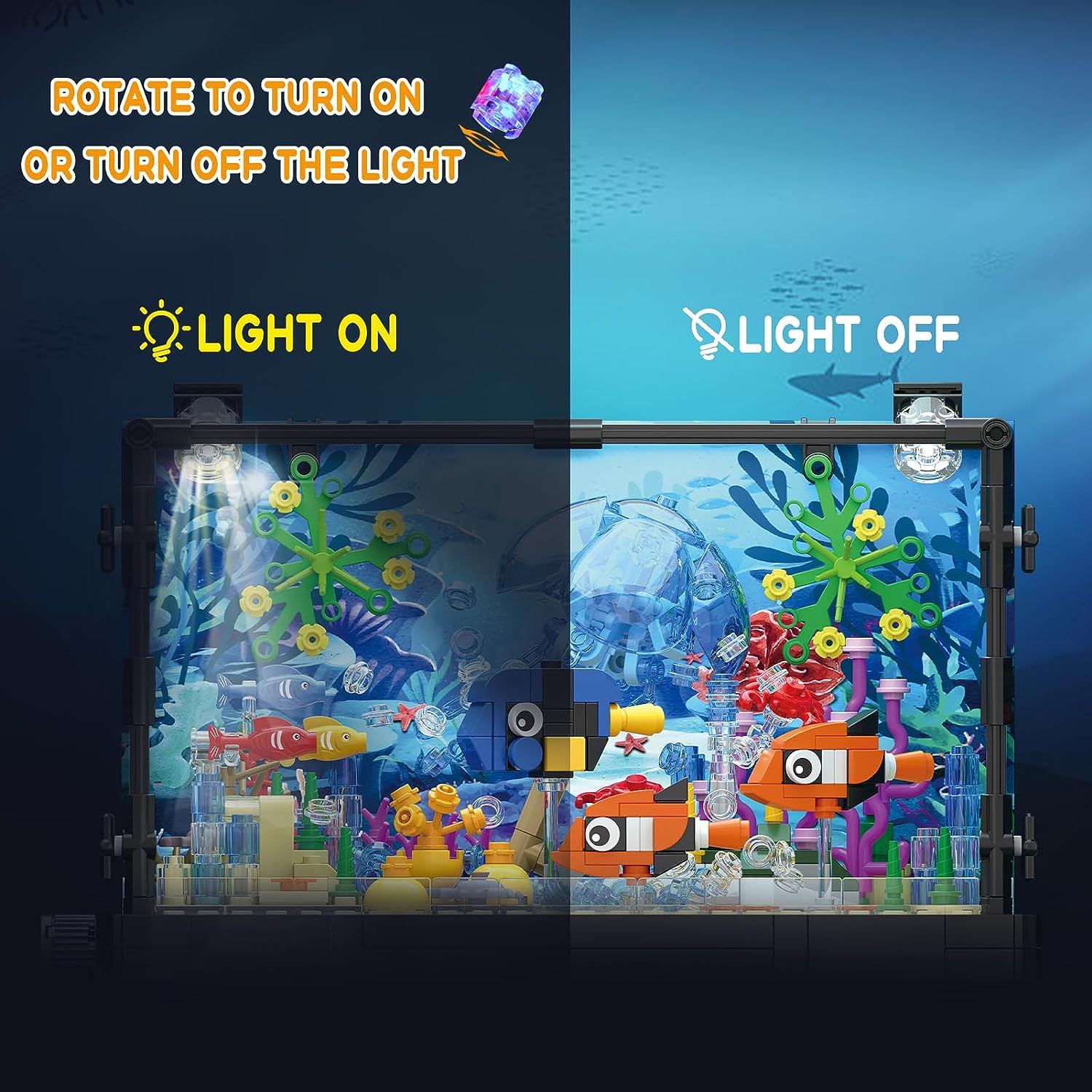 MOC-Juego de bloques de constr - Aquarium Fish Game reseña y precio