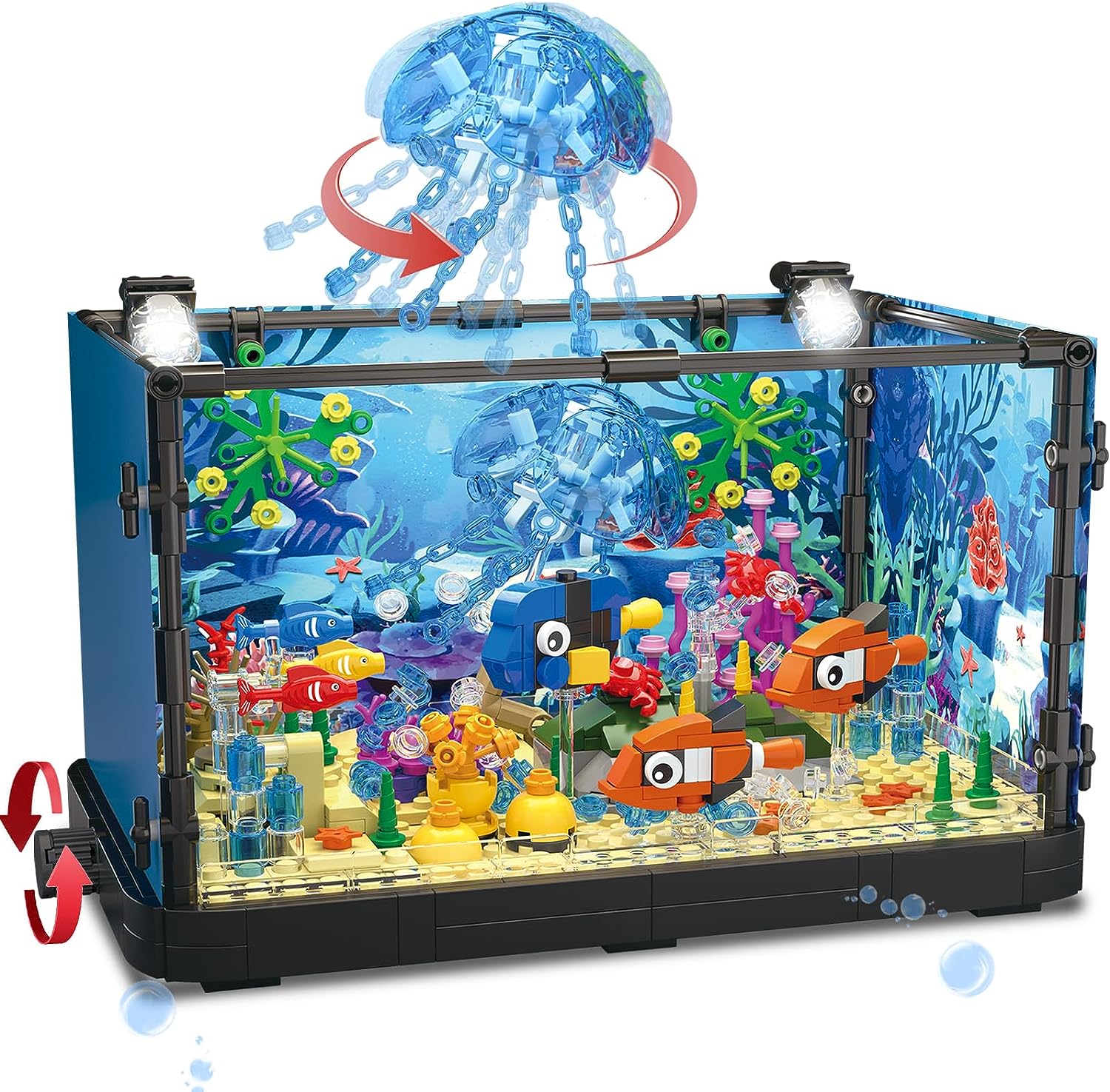 MOC-Juego de bloques de constr - Aquarium Fish Game reseña y precio