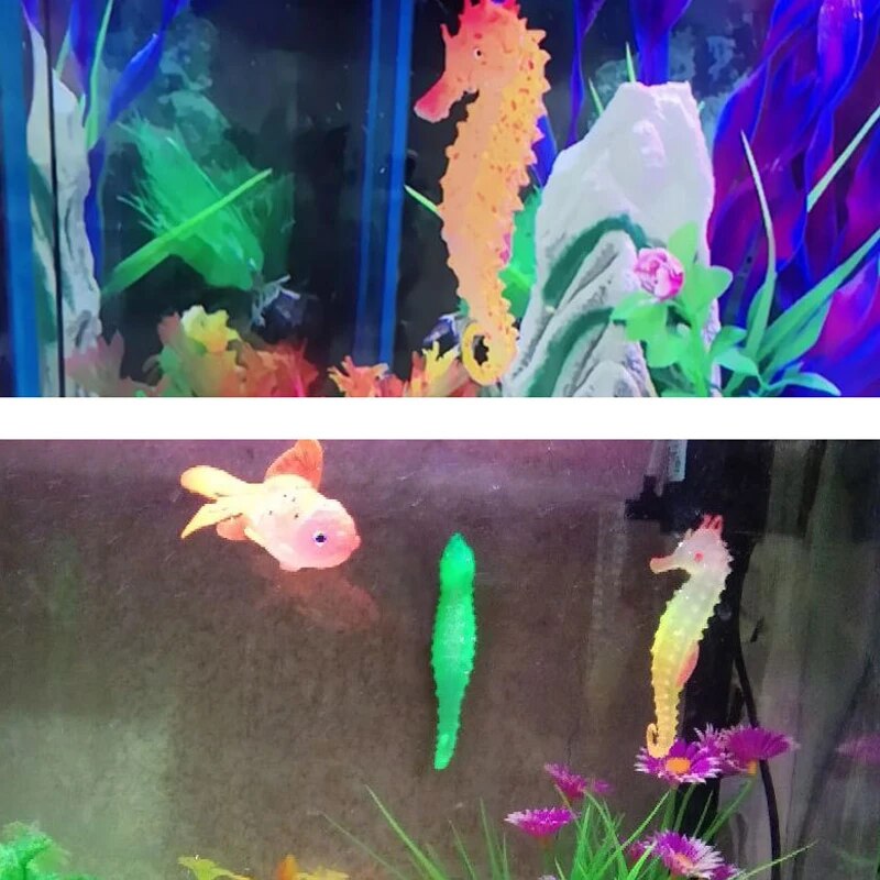 Decoraciones de paisaje acuáti - Aquarium Fish Glow In The Dark reseña y precio