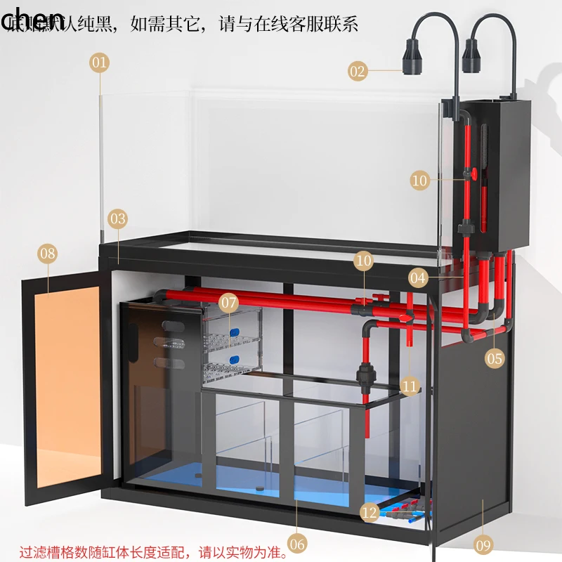 Acuario portátil YFY para sala - Aquarium Fish Live reseña y precio