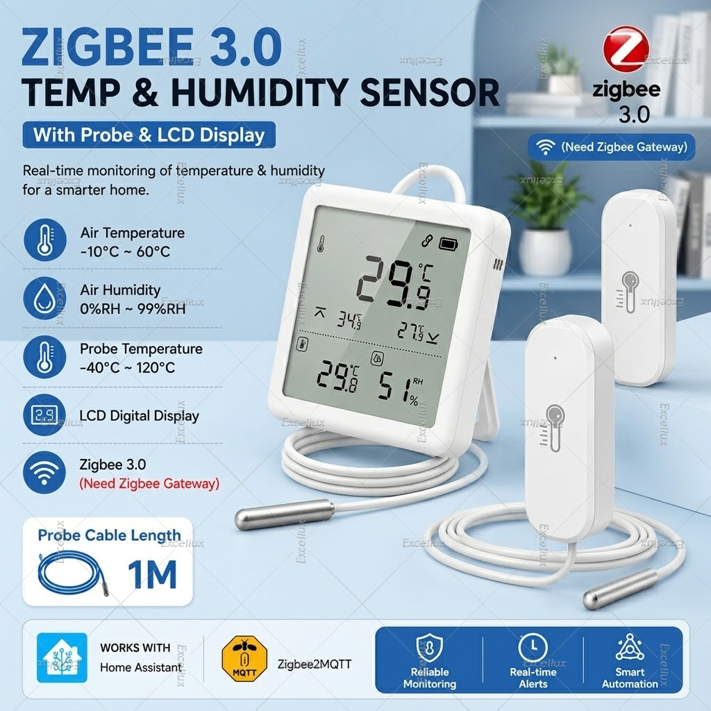 Sensor de temperatura y humeda - Aquarium Thermometer reseña y precio