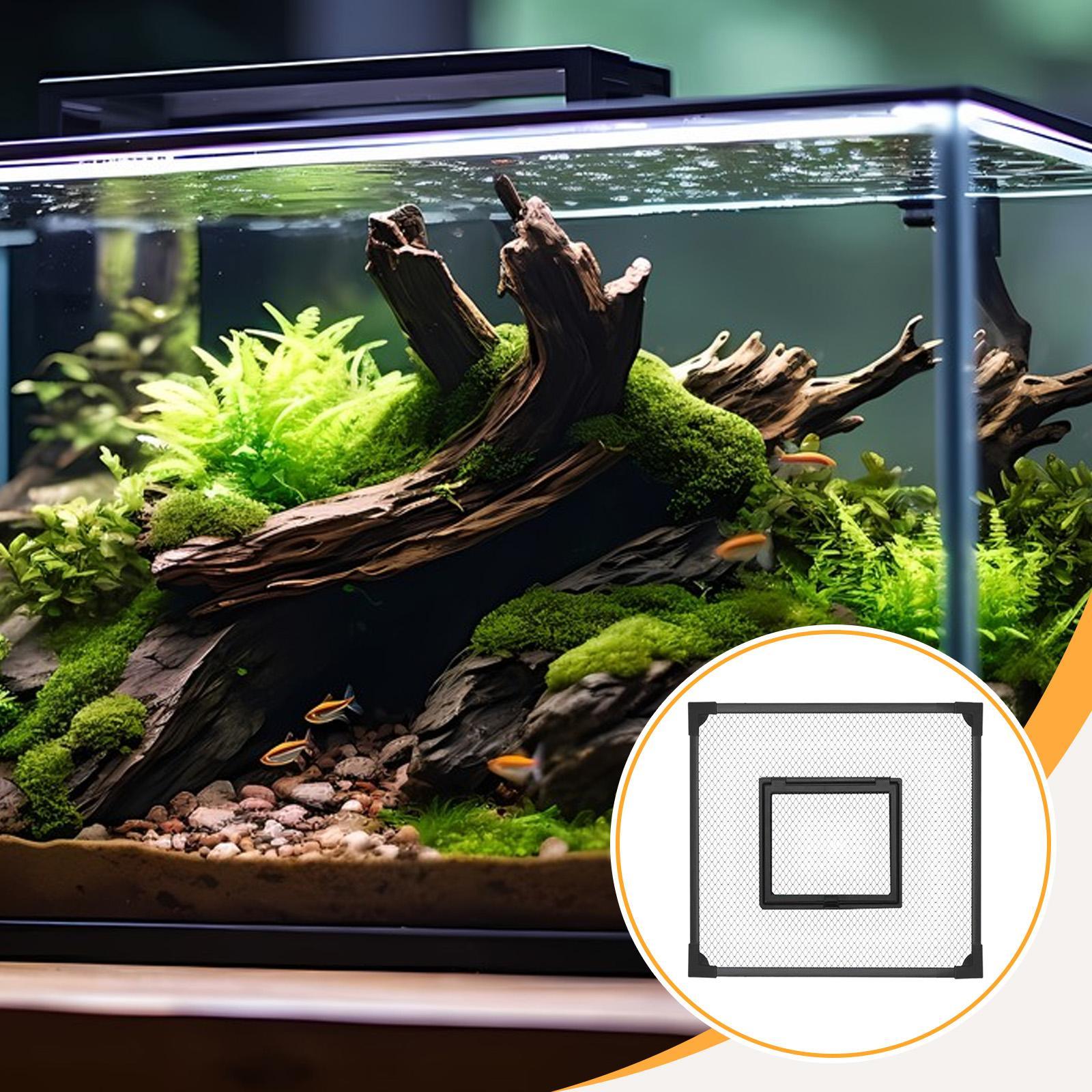 Malla de seguridad para pecera - Aquarium Fish Jump Guard reseña y precio