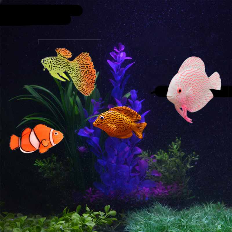 Adorno Luminoso de Silicona pa - Aquarium Fish Glow In The Dark reseña y precio