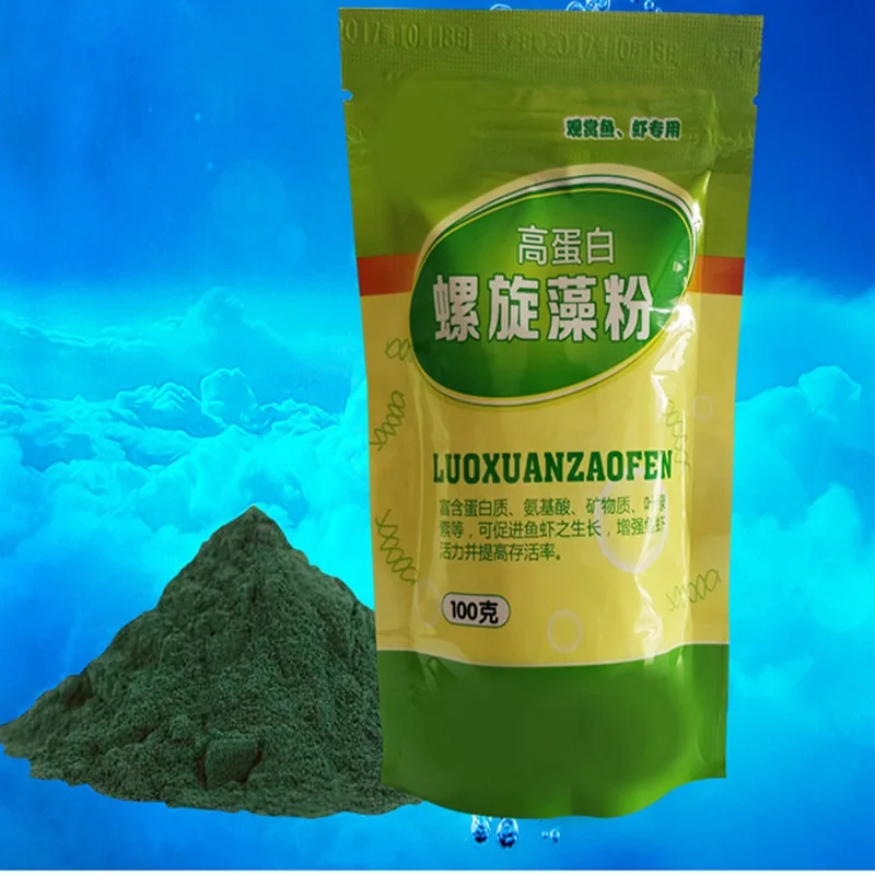 Botella de polvo de espirulina - Aquarium Fish Vitamin reseña y precio