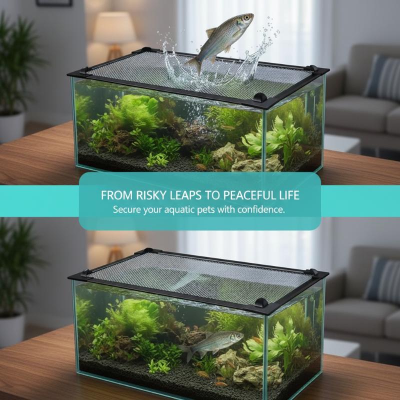 Cubierta Magnética Antiescapad - Aquarium Fish Jump Guard reseña y precio